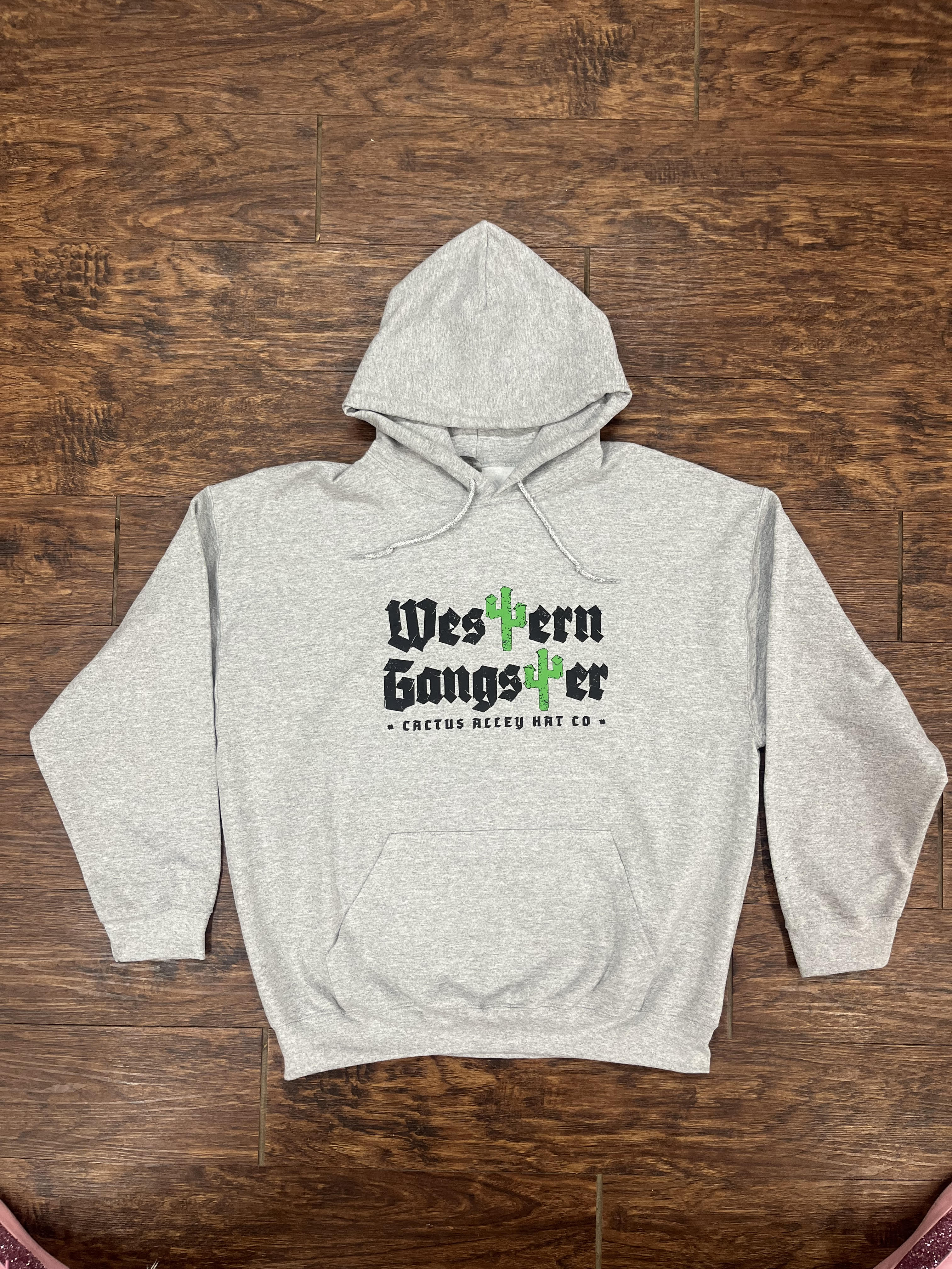Western Gangster - Sport Grey Adult Hoodie